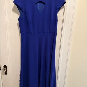 LK Bennett Royal Blue Midi Dress